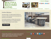 Tablet Screenshot of beautifulbackyardliving.com